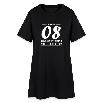J’ai 8 ans – 8ème anniversaire cadeau - Robe T-shirt Femme - noir - Devant