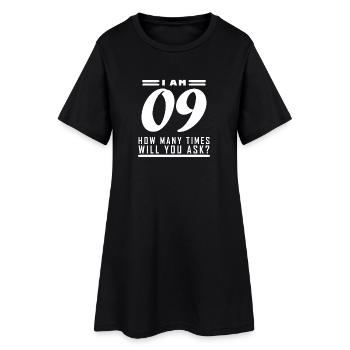 Je suis 9 - 9 cadeau d’anniversaire - Robe T-shirt Femme - noir - Devant
