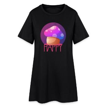 MAGIC MUSHROOM par CD - Robe T-shirt Femme - noir - Devant