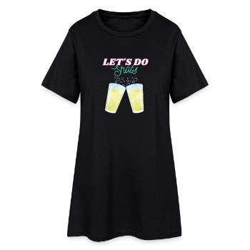 Let's do shots - Funny Drinking Shirt - Frauen T-Shirt-Kleid - Schwarz - Vorne