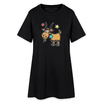 Capricorn Stars Esoteric Zodiac Galaxy - Women’s T-Shirt Dress - black - Front