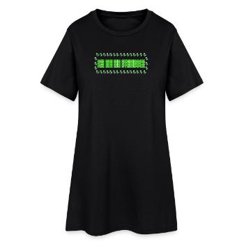 Steinbock Tierkreiszeichen Statement Horoskop - Frauen T-Shirt-Kleid - Schwarz - Vorne