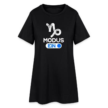Tierkreis Steinbock Esoterik Statement Astronomie - Frauen T-Shirt-Kleid - Schwarz - Vorne
