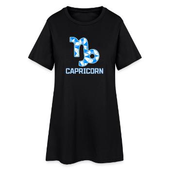 Zodiac sign Capricorn Star Interpretation Horoscope - Women’s T-Shirt Dress - black - Front