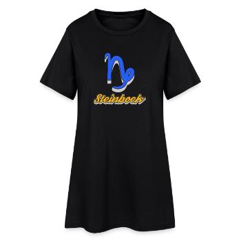Superstition Ésotérique Capricorne Horoscope Constellation - Robe T-shirt Femme - noir - Devant