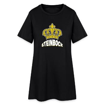 Aberglaube Steinbock Horoskop Astronomie Esoterik - Frauen T-Shirt-Kleid - Schwarz - Vorne