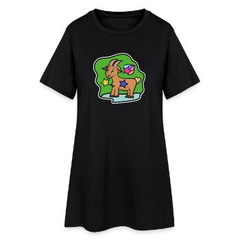 Astronomie Capricorne Étoiles Horoscope Ciel - Robe T-shirt Femme - noir - Devant