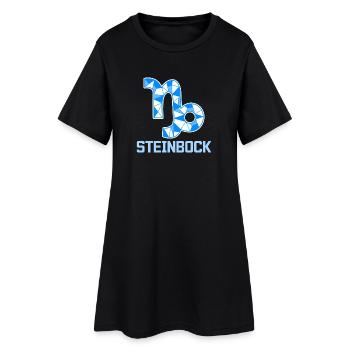 Tierkreiszeichen Spruch Steinbock Astronomie - Frauen T-Shirt-Kleid - Schwarz - Vorne