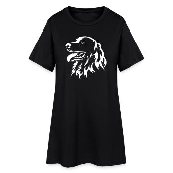 Tête Hovawart « Black Edition » - Robe T-shirt Femme - noir - Devant