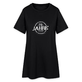 70. Geburtstag es dauerte 70 Jahre so gut - Frauen T-Shirt-Kleid - Schwarz - Vorne
