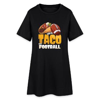 Taco Bout Football Match Jour - Robe T-shirt Femme - noir - Devant
