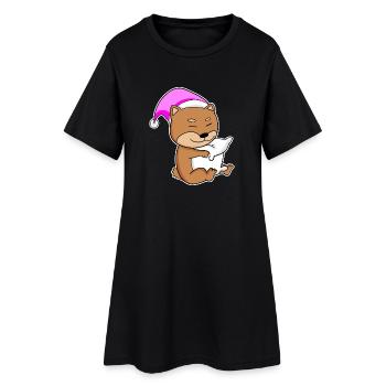 Chien de race de chien Shiba Inu - Robe T-shirt Femme - noir - Devant