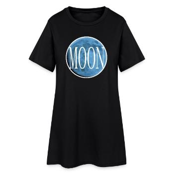 Inset - Sapphire  - Women’s T-Shirt Dress - black - Front