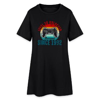 Level 30 Unlocked Retro Controller Tee - Women’s T-Shirt Dress - black - Front