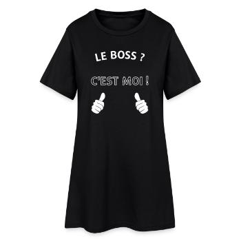 Le chef c'est moi - Robe T-shirt Femme - noir - Devant