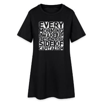 The Wrong Side (sombre) - Robe T-shirt Femme - noir - Devant