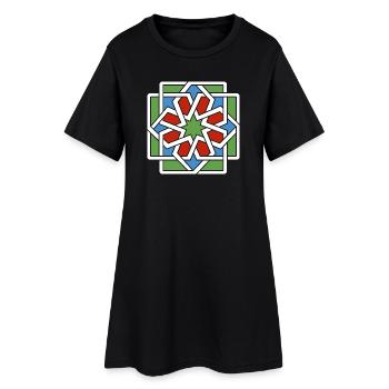 Andalousie 4 (foncé) - Robe T-shirt Femme - noir - Devant