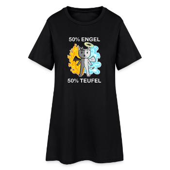 Katze Katzenrasse Colorpoint Shorthair - Frauen T-Shirt-Kleid - Schwarz - Vorne