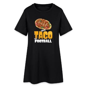 Taco Bout Football Match Jour - Robe T-shirt Femme - noir - Devant
