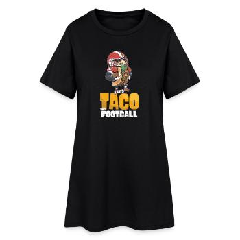 Taco Bout Football Match Jour - Robe T-shirt Femme - noir - Devant