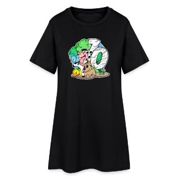 10ème anniversaire Animaux mignons 10 ans - Robe T-shirt Femme - noir - Devant