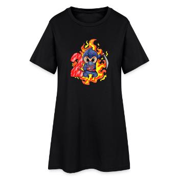 2ème anniversaire Garçon 2 ans Ninja - Robe T-shirt Femme - noir - Devant