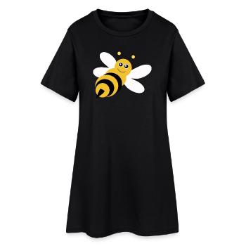 Abeille Abeille Apiculteur Cadeau Noël - Robe T-shirt Femme - noir - Devant