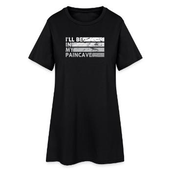 Je serai dans mon triathlon Paincave - Robe T-shirt Femme - noir - Devant