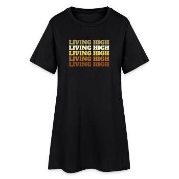 Living High - Women’s T-Shirt Dress - black - Front