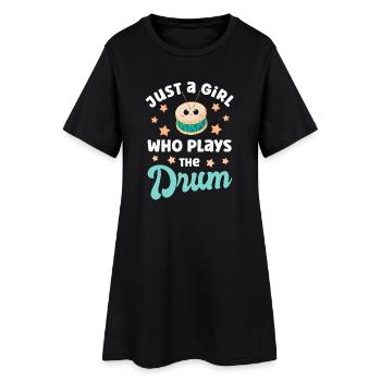 Drum Drum Player - Women’s T-Shirt Dress - black - Front