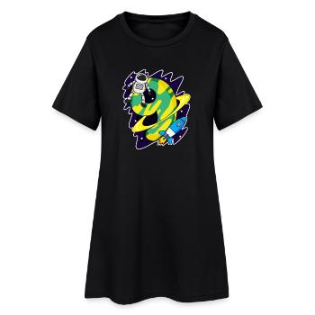Boy 9 years old - 9th birthday gift - Women’s T-Shirt Dress - black - Front