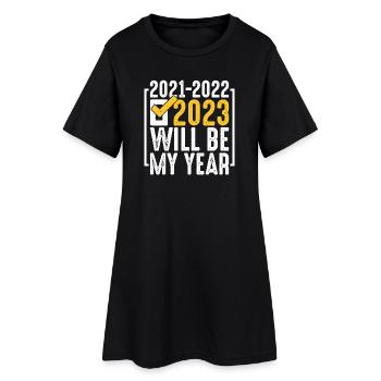 Sera mon année 2023 Chèque de victoire - Robe T-shirt Femme - noir - Devant