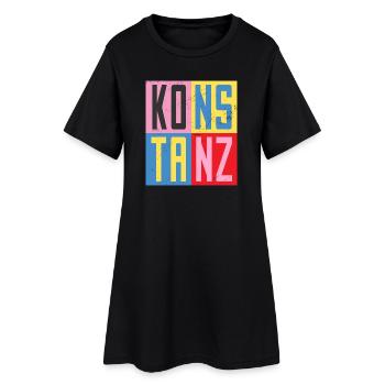 Design urbain de Constance - Robe T-shirt Femme - noir - Devant