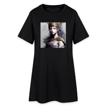 Manga Girl Schildmaid - Robe T-shirt Femme - noir - Devant
