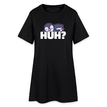 Pingouin doux froid Antarctique Disant Oiseau Animal - Robe T-shirt Femme - noir - Devant