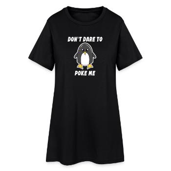 Animal Cool Penguin Déclaration Oiseau de mer Pôle Sud Oiseau - Robe T-shirt Femme - noir - Devant