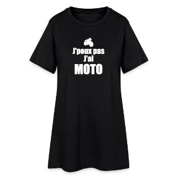 J'peux pas j'ai moto - Robe T-shirt Femme - noir - Devant
