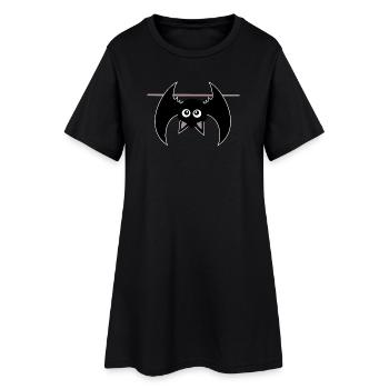 Chauve-souris d’Halloween - Robe T-shirt Femme - noir - Devant