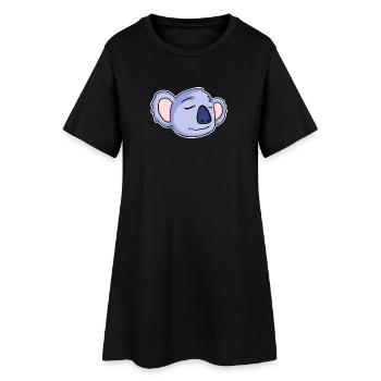 Koalas à tête de koala - Robe T-shirt Femme - noir - Devant