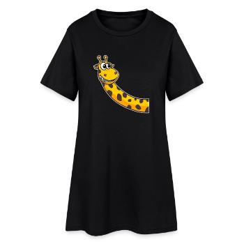 Girafes Girafe - Robe T-shirt Femme - noir - Devant