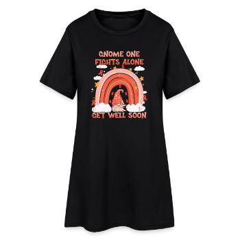 Gnome One Fights Alone Kidney Cancer - Women’s T-Shirt Dress - black - Front