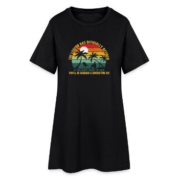 The legend is officially retired - Women’s T-Shirt Dress - black - Front