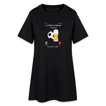 La 3ème mi-temps m'appelle - Robe T-shirt Femme - noir - Devant