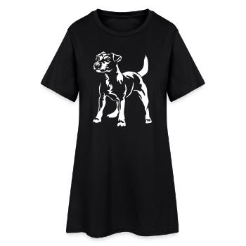 Parson Russell Terrier "Black Edition" - Women’s T-Shirt Dress - black - Front