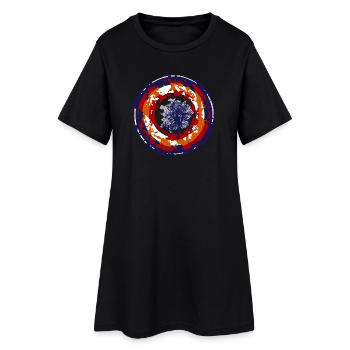 Cible folle - Robe T-shirt Femme - noir - Devant