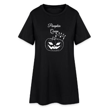 Reine de la citrouille - Robe T-shirt Femme - noir - Devant
