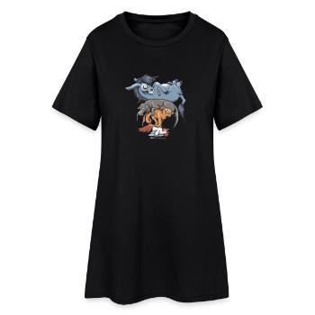 Worth A Try - Women’s T-Shirt Dress - black - Front