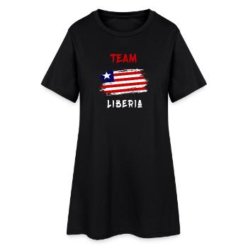 Design du drapeau de l'équipe du - Robe T-shirt Femme - noir - Devant