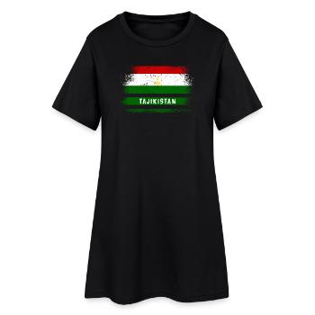Drapeau vintage du Tadjikistan - Robe T-shirt Femme - noir - Devant