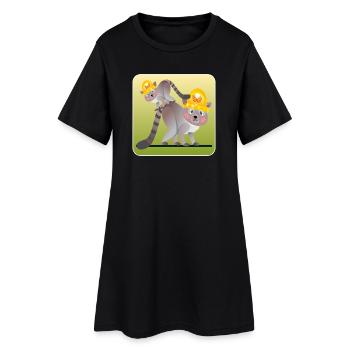 CONSTRUCTEURS - FAMILLE RATON LAVEUR - CONSTRUIRE DES CASQUES DE CONSTRUCTION - Robe T-shirt Femme - noir - Devant